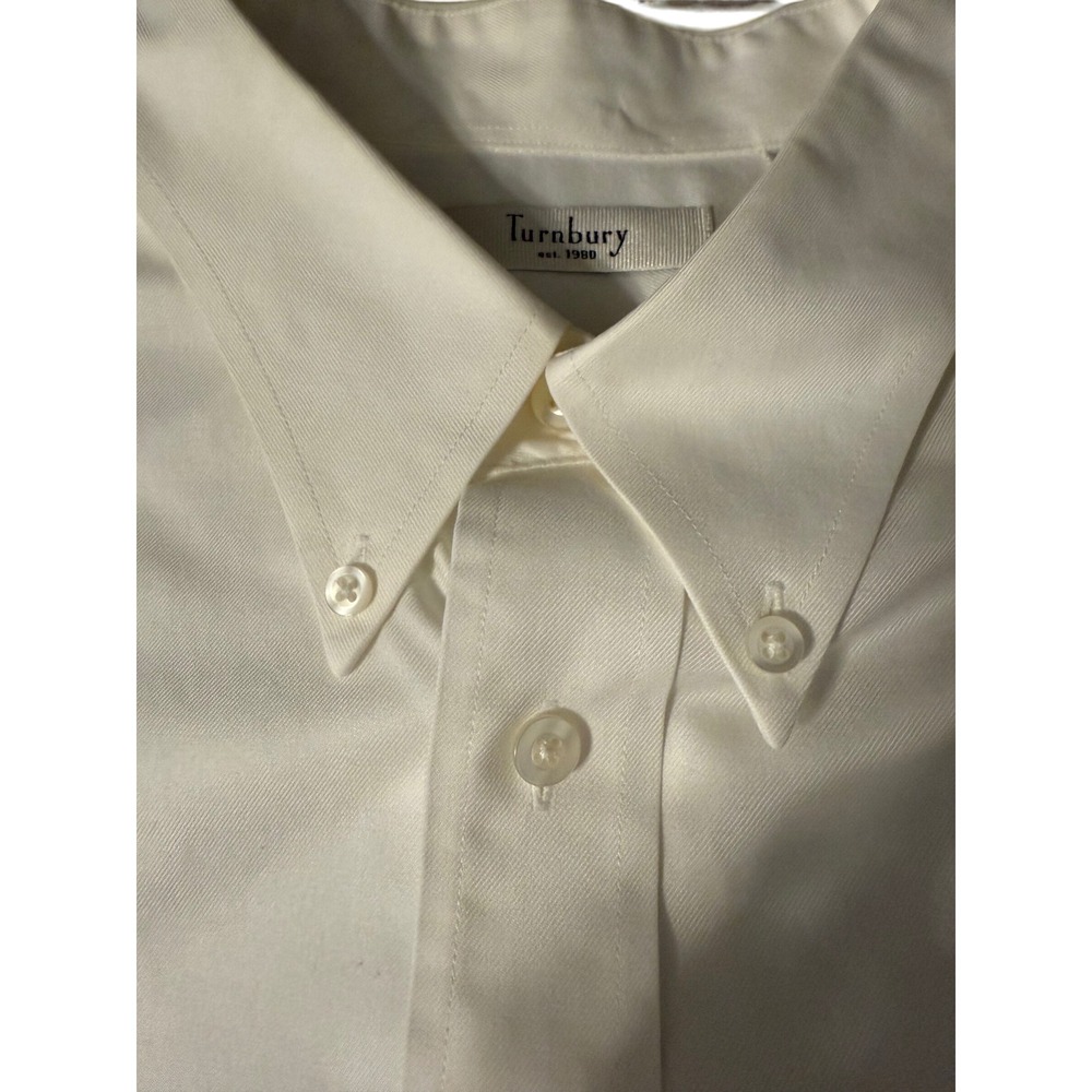 Turnbury Mens Classic Fit Short Sleeve‎ Button Down Shirt XL White 100%  Cotton
